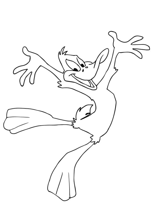 Kolorowanki: Kaczor Daffy