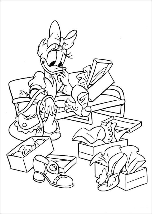 Coloring pages: Daisy Duck