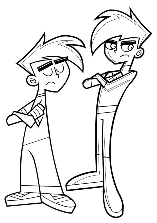Coloring pages: Danny Phantom 9