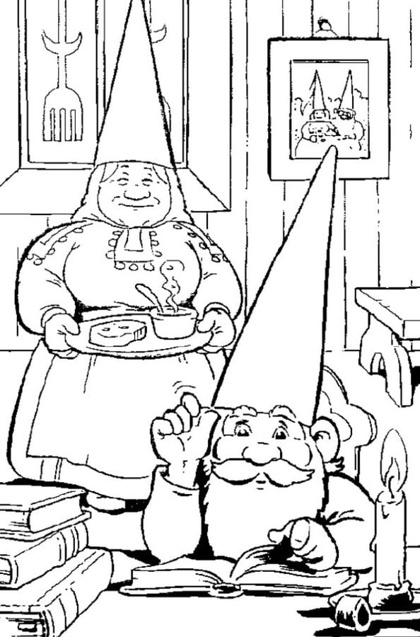 Coloring pages: David the Gnome 10
