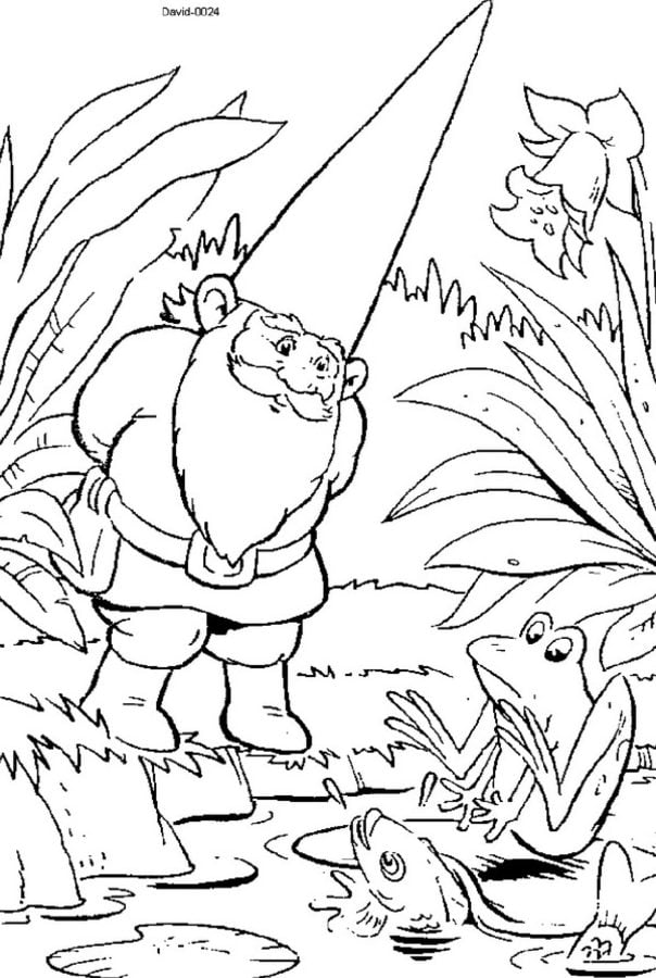 Coloring pages: David the Gnome 8