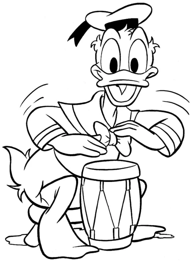 Coloriages: Donald Duck 10