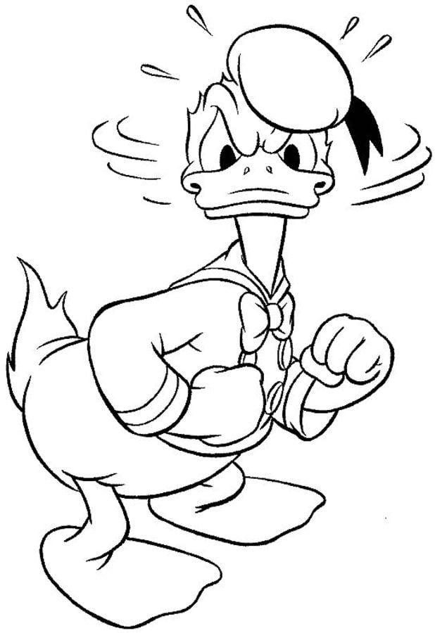 Coloring pages: Donald Duck
