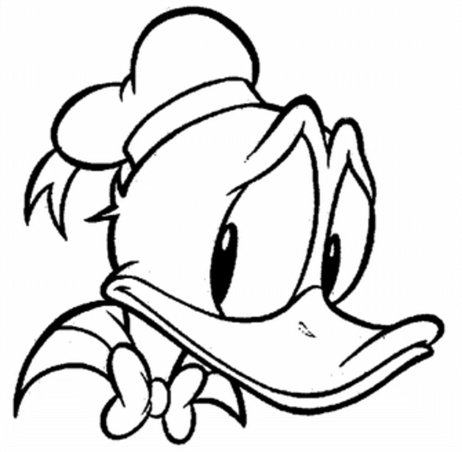 Ausmalbilder: Donald Duck zum ausdrucken, kostenlos, für Kinder und
