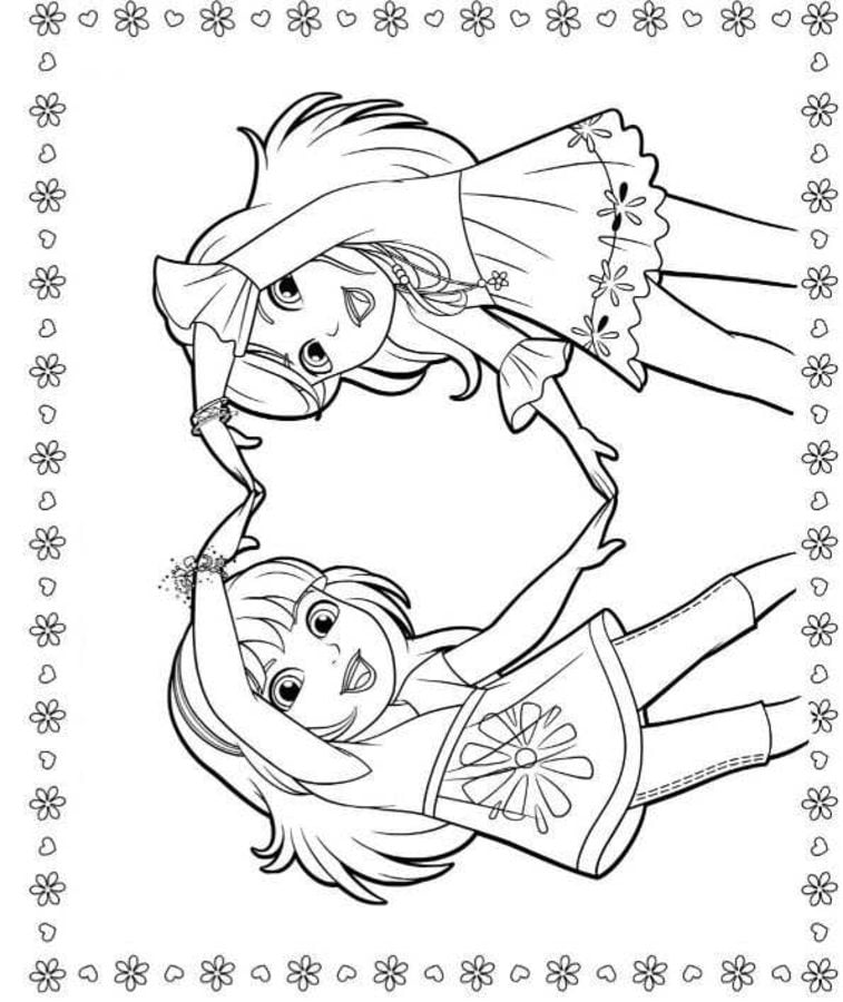 Coloring pages: Dora and Friends