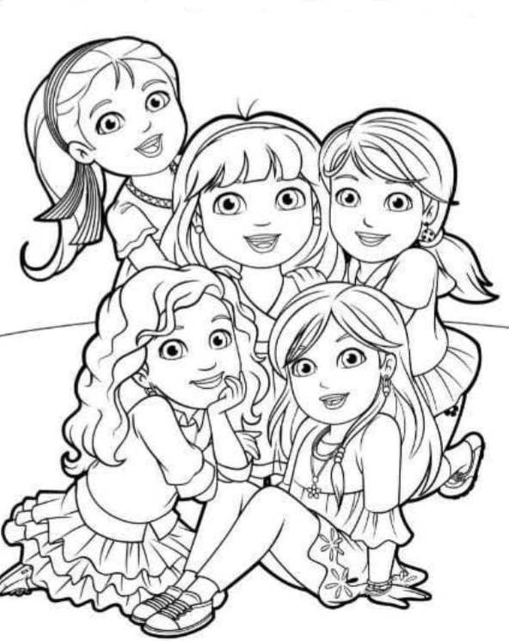 Dora And Friends Coloring Pages Pdf