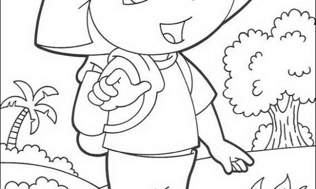 Dibujos para colorear: Dora, la exploradora