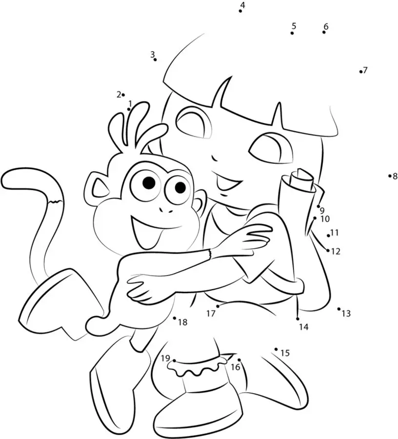 Relier les points: Dora l'exploratrice 6