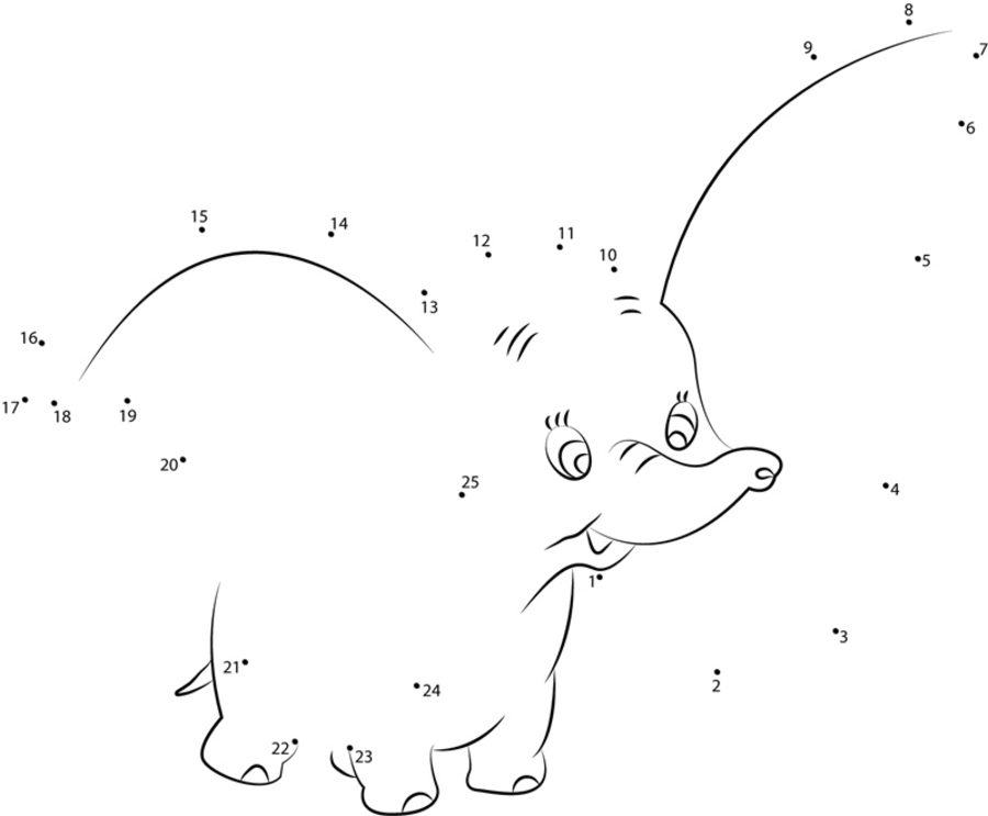 Unisci i puntini: Dumbo - L'elefante volante 1