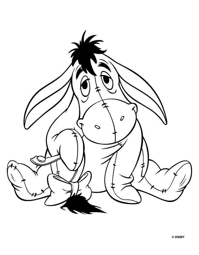 Coloring pages: Eeyore