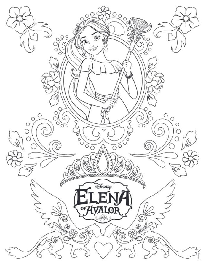 Disegni da colorare: Elena di Avalor