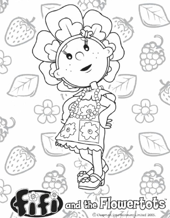 Coloring pages: Fifi and the Flowertots