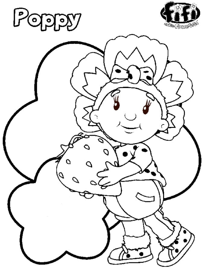 Coloring pages: Fifi and the Flowertots