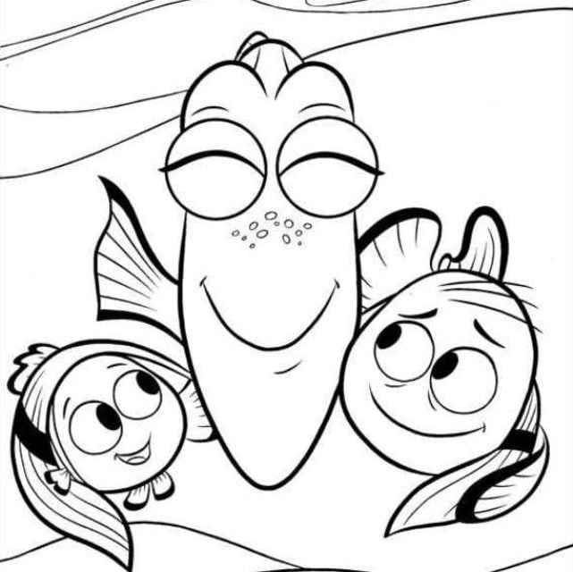 Coloring pages: Finding Dory