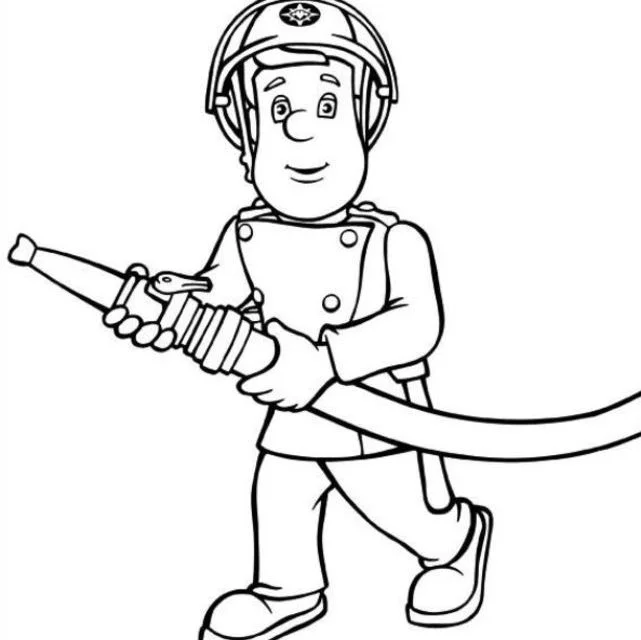 Ausmalbilder: Feuerwehrmann Sam