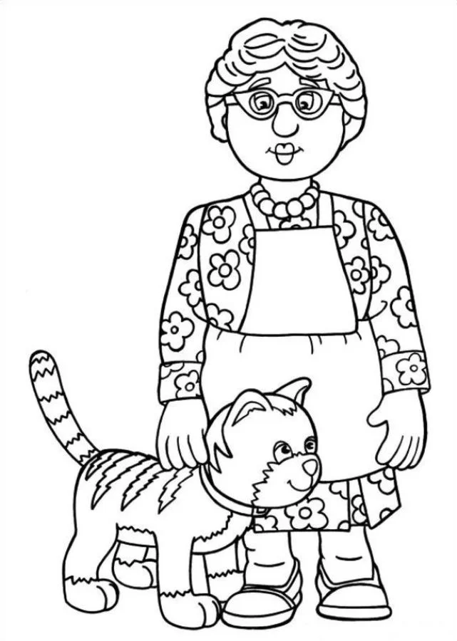 Ausmalbilder: Feuerwehrmann Sam 5