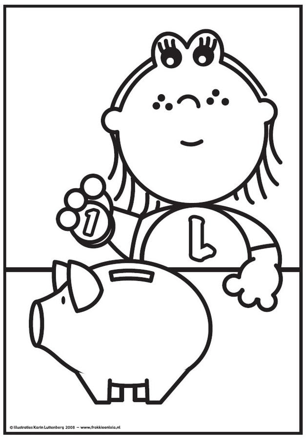 Coloring pages: Frokkie & Lola 1