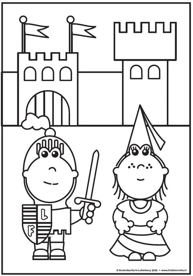 Coloring pages: Frokkie & Lola