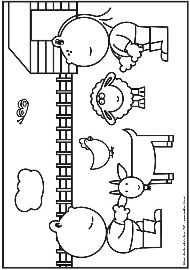 Coloring pages: Frokkie & Lola 4