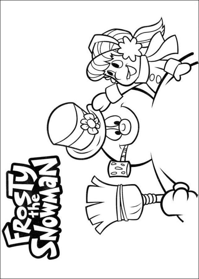 Coloring pages: Frosty the Snowman 1