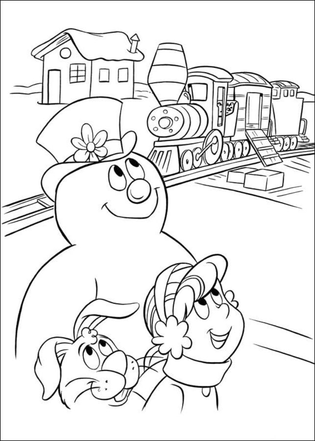 Coloring pages: Frosty the Snowman 5