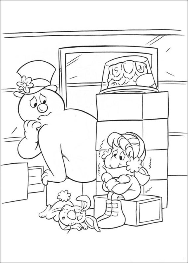 Coloring pages: Frosty the Snowman 7