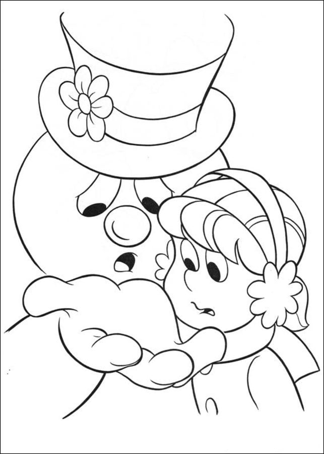 Coloring pages: Frosty the Snowman 8