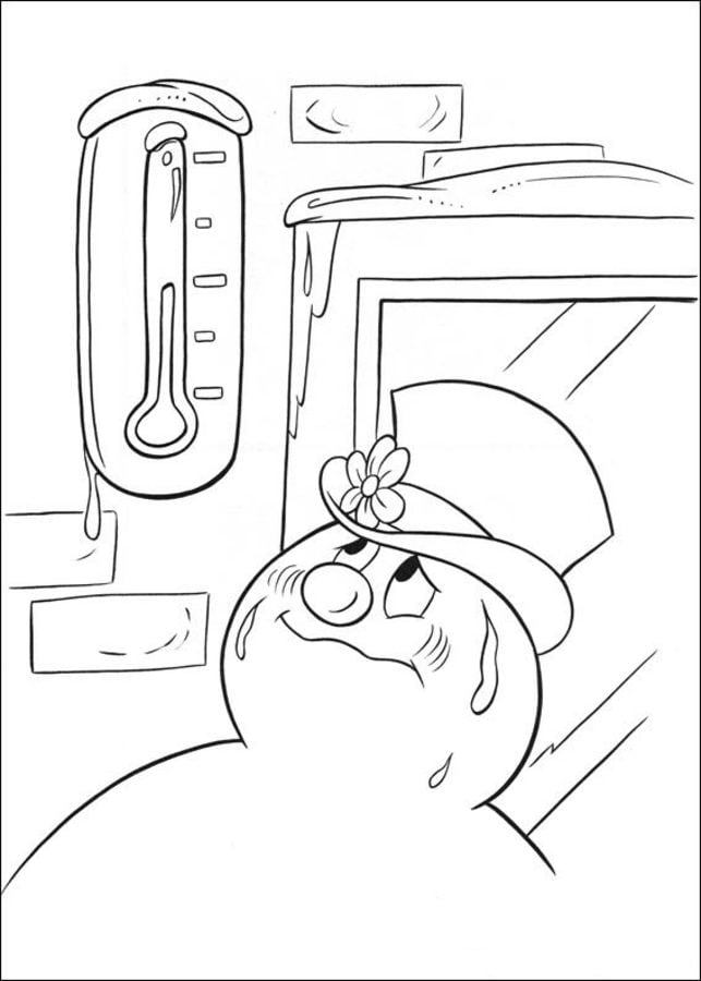 Coloring pages: Frosty the Snowman 9