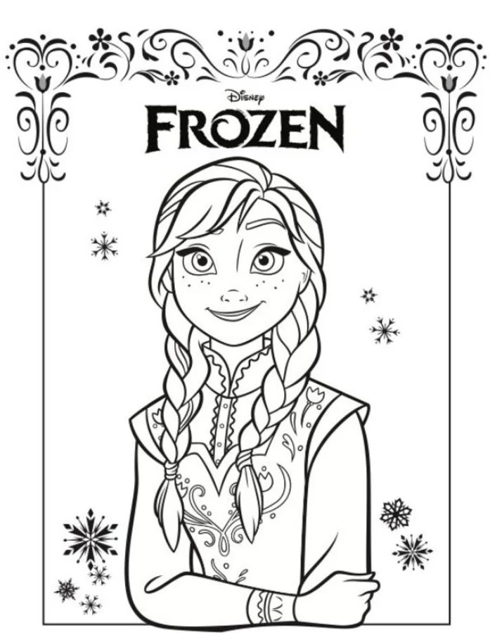 Dibujos para colorear: Frozen: Anna y Elsa 3