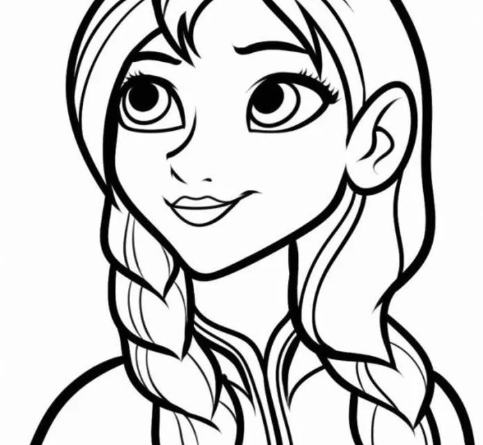 Dibujos para colorear: Frozen: Anna y Elsa