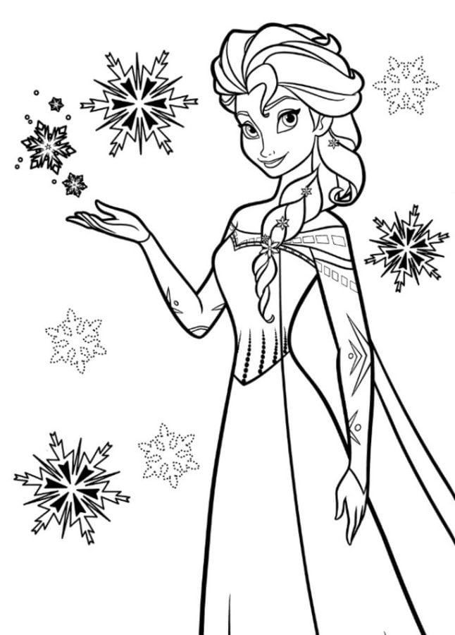Disegni da colorare: Frozen: Anna & Elsa 9
