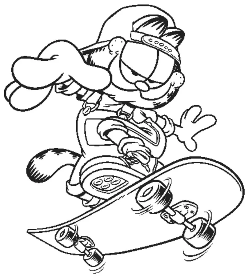 dc skateboard coloring pages