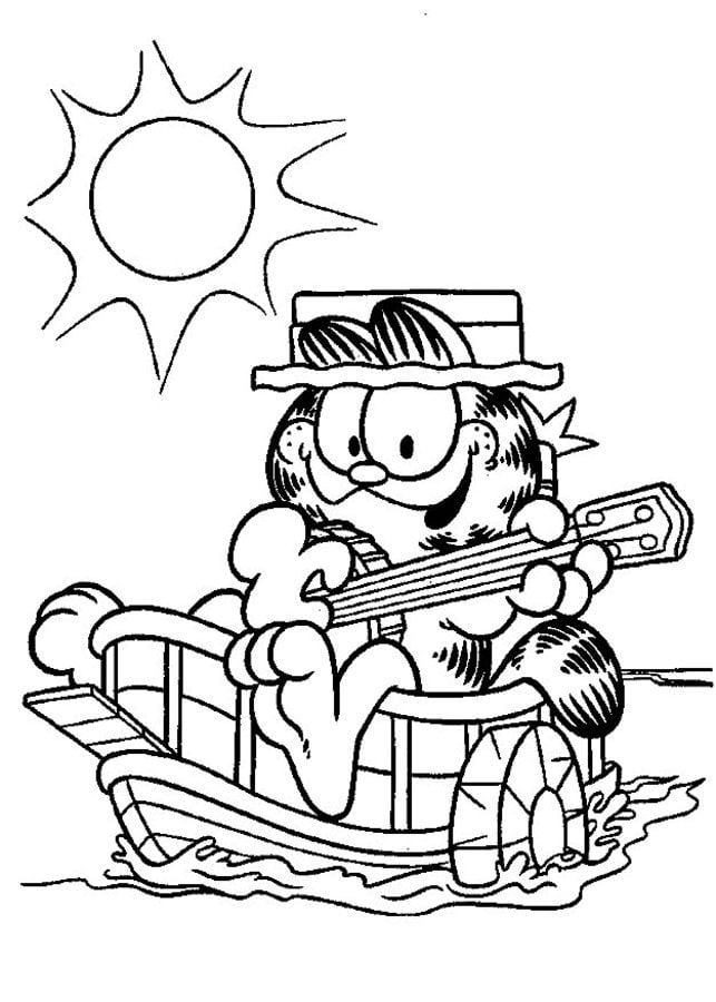 Coloring pages: Garfield