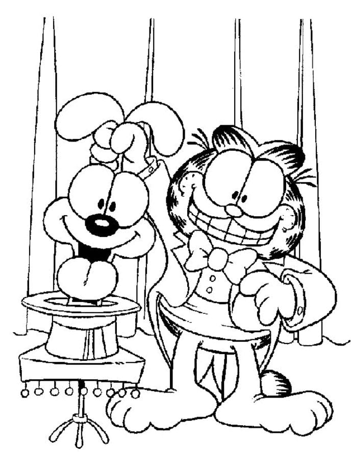 Coloring pages: Garfield