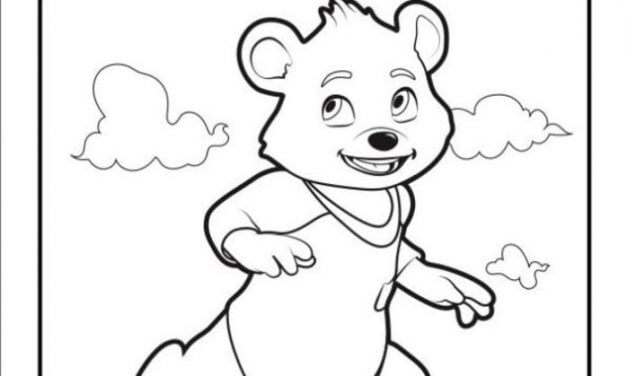 Coloring pages: Goldie & Bear