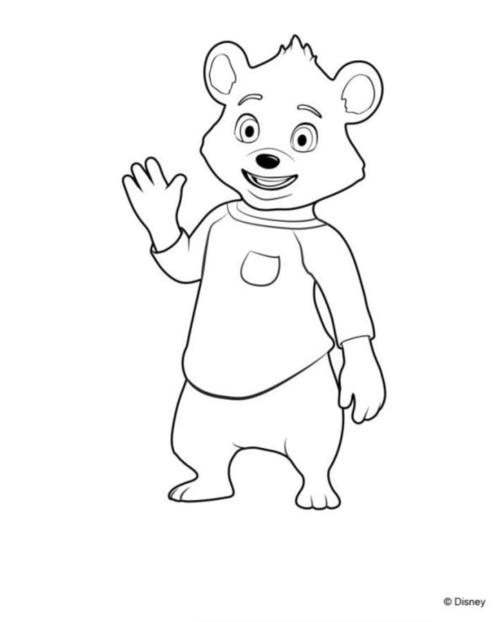 Coloring pages: Goldie & Bear 3