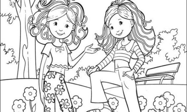 Coloring pages: Groovy girls