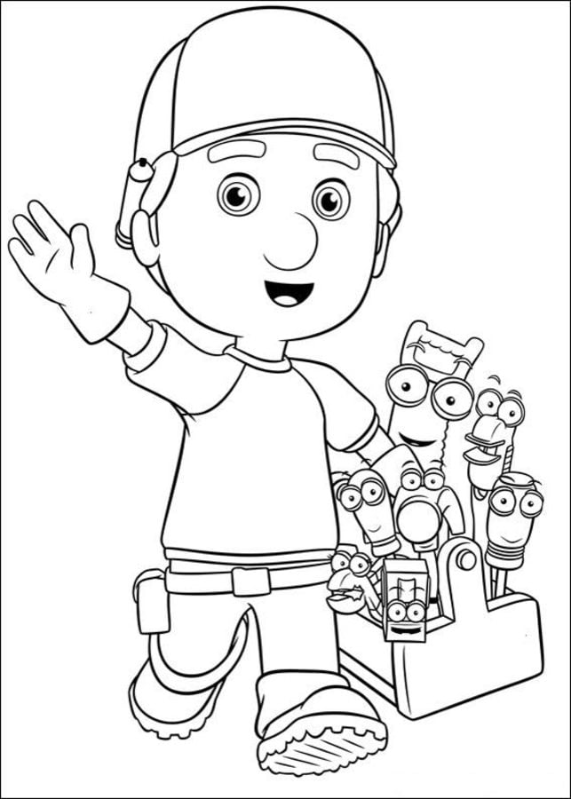 Coloring pages: Handy Manny
