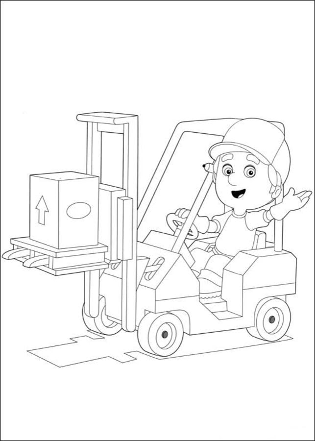 free printable handy manny coloring pages