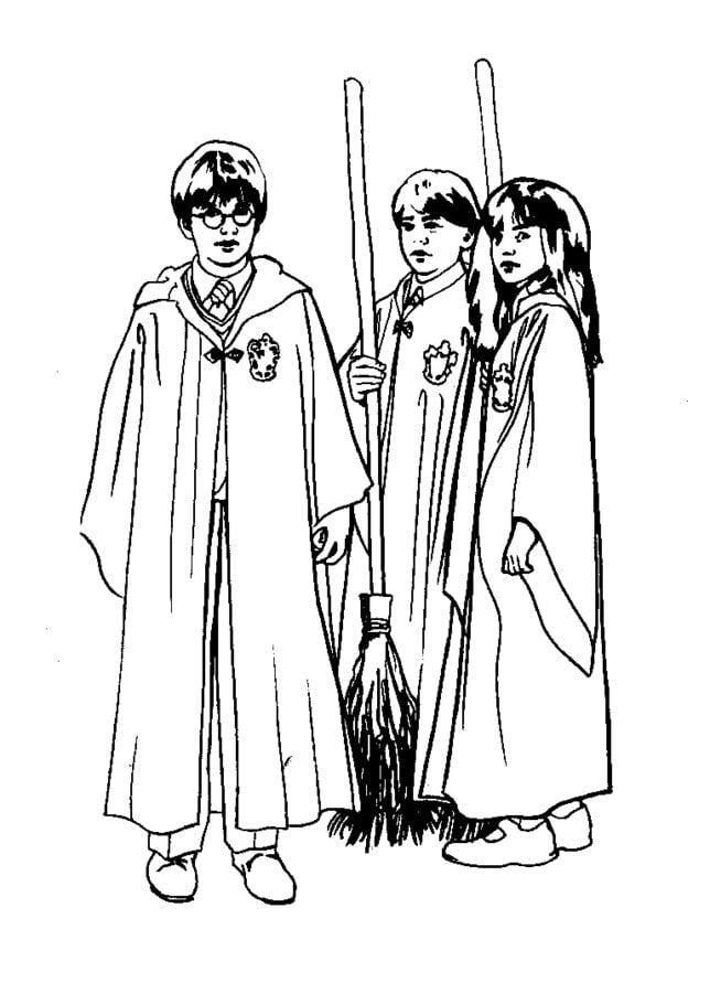 Coloriages: Harry Potter à l'école des sorciers 5
