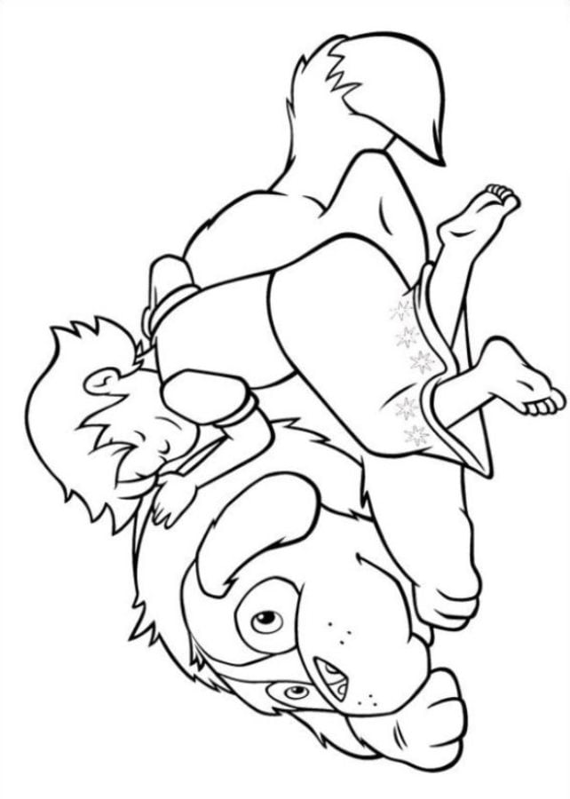 Coloring pages: Heidi, Girl of the Alps