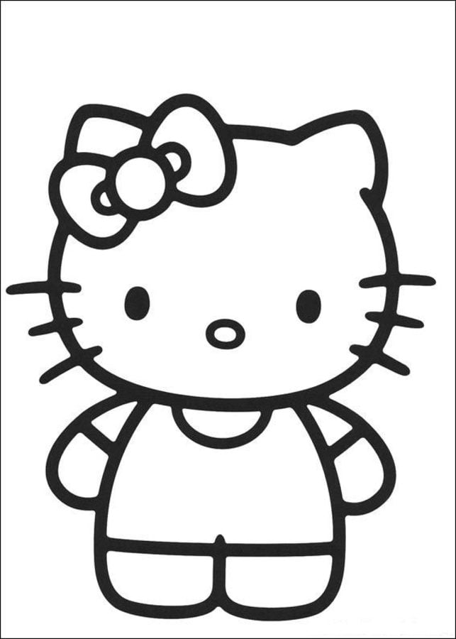 Coloriages: Hello Kitty 2
