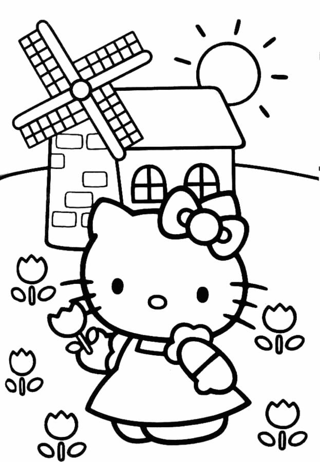 Ausmalbilder: Hello Kitty