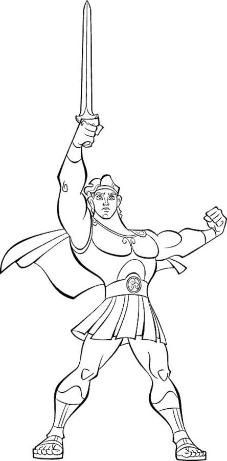 Coloring pages: Hercules 7