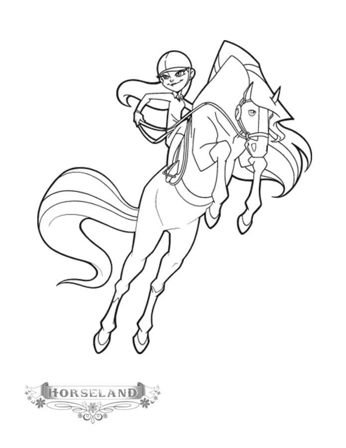 Coloring pages: Horseland