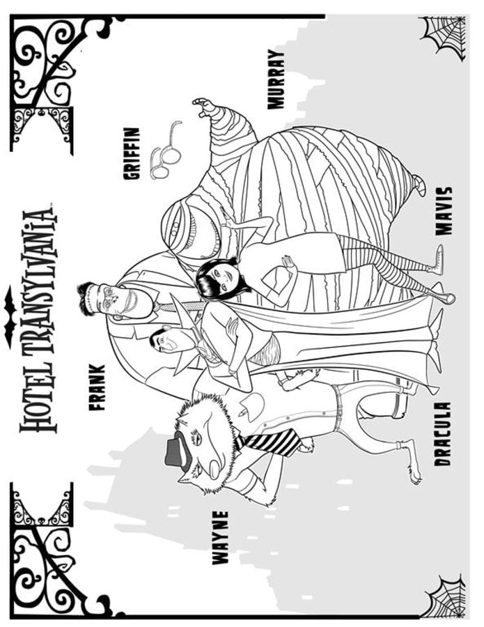 Coloring pages: Hotel Transylvania