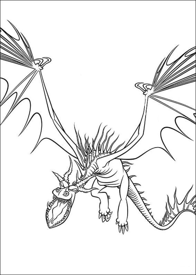 Dibujos para colorear: Cómo entrenar a tu dragón