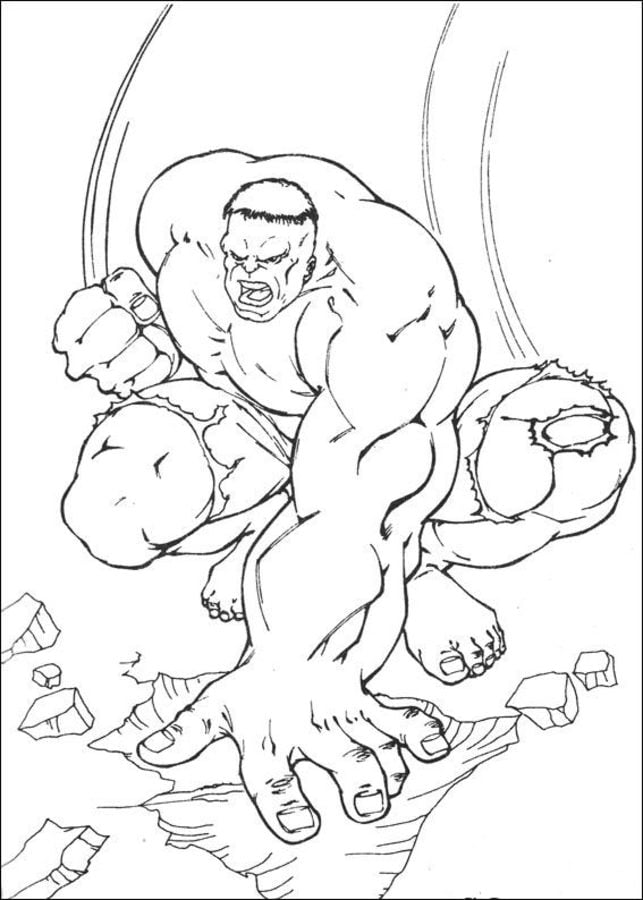 Ausmalbilder: Hulk