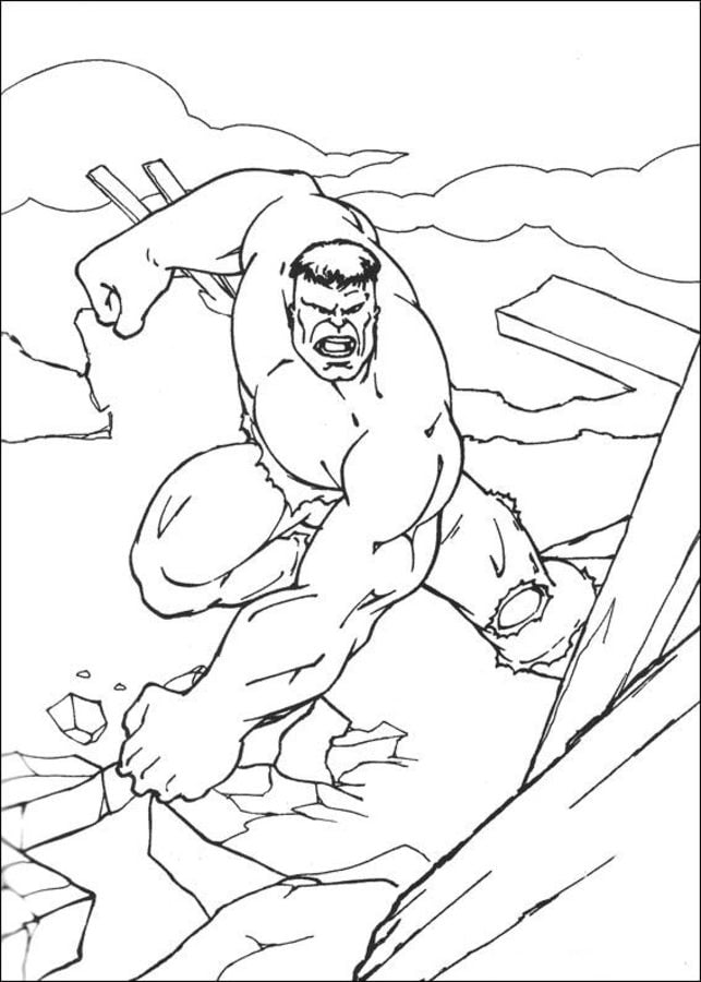 Coloring pages: Hulk