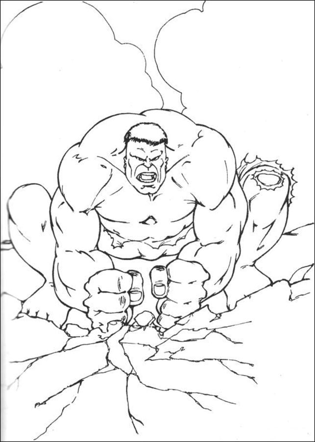 Dibujos para colorear: Hulk